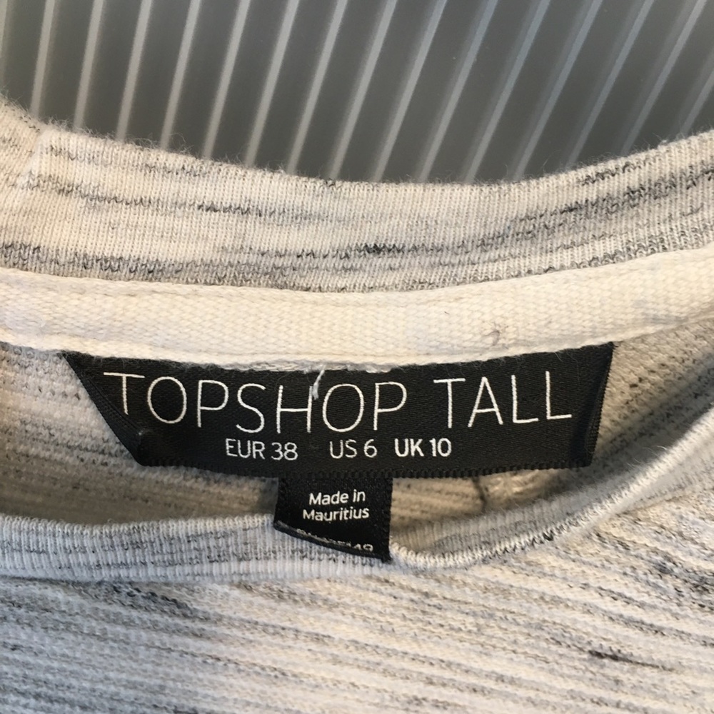 Top Shop Tall Ribbed Shirt - Picture 2 of 7